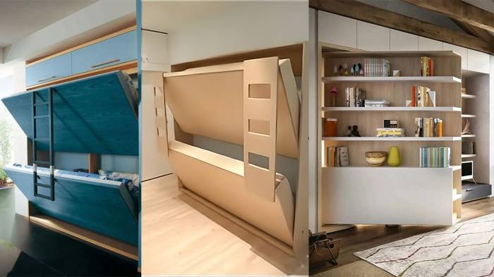 Space-saving wall bed furniture for small apartments