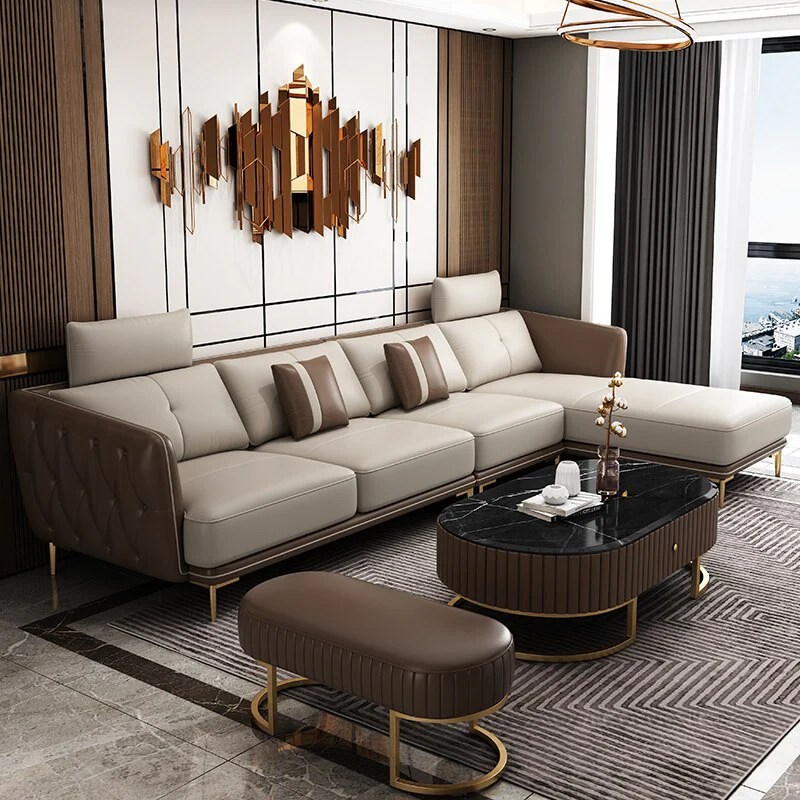 Ultra Modern Luxurious Living Room Leather Sectional Sofa – Lixra.com Ultra Modern Luxurious Living Room Leather Sectional Sofa – Lixra.com