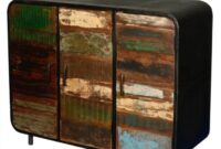 Industrial style furniture with metal accents