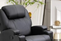 Deluxe PU Leather Full Body Massage Chair Recliner Ottoman with Remote