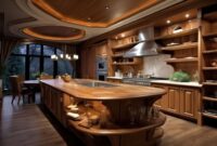 High-quality wooden furniture for kitchen use
